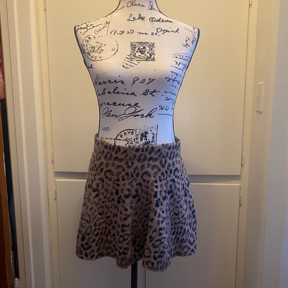 Animal print skirt